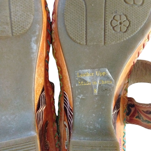 NEW Elite Corkys Sandals Womens Size 8 Rock Multicolor Leather Strappy Slip-Ons - Picture 9 of 10